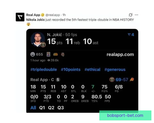 约基奇三项数据创历史新纪录 背靠背接近场均三双助攻成关键 约基奇三项数据创历史新纪录 背靠背接近场均三双助攻成关键